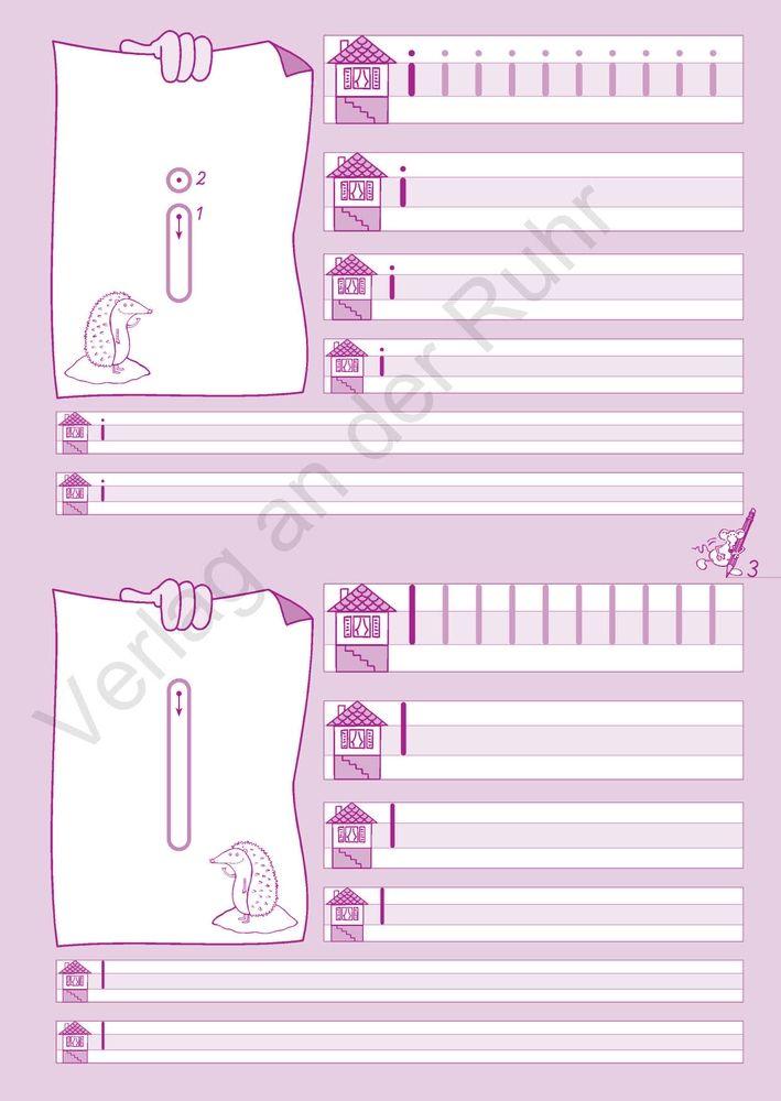 Beispielinhalt (Bild) Schreiblernheft Druckschrift