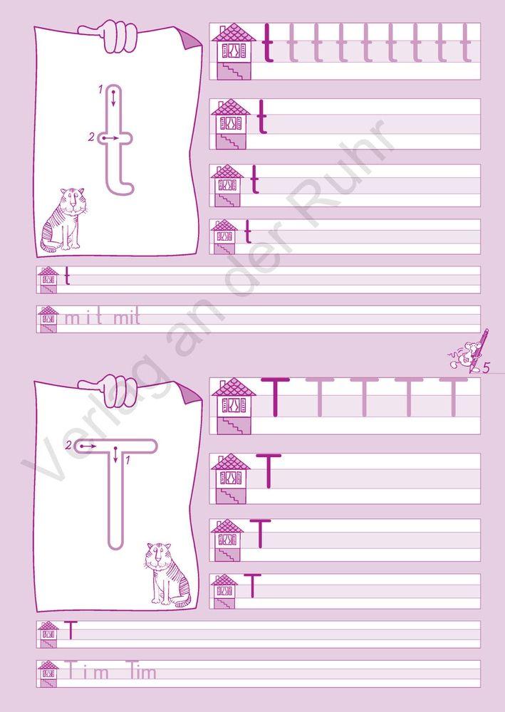 Beispielinhalt (Bild) Schreiblernheft Druckschrift