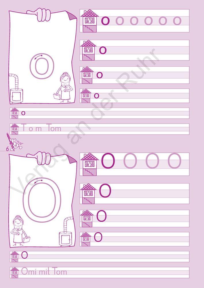 Beispielinhalt (Bild) Schreiblernheft Druckschrift