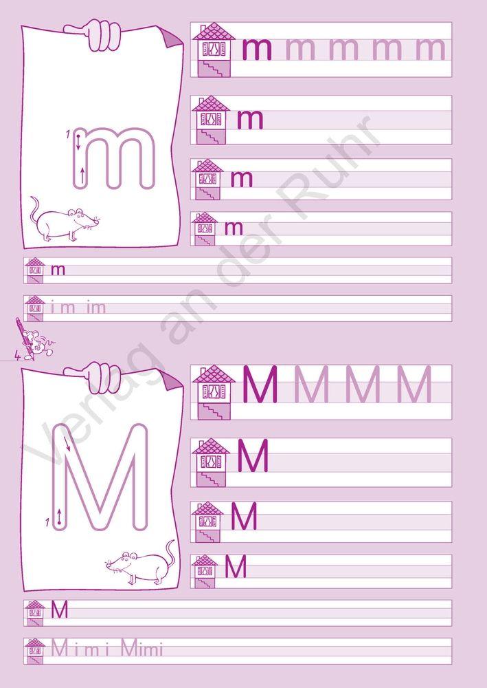 Beispielinhalt (Bild) Schreiblernheft Druckschrift