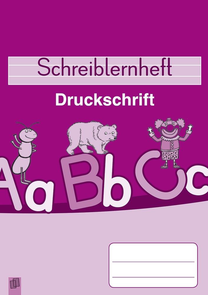 Vorderes Coverbild Schreiblernheft Druckschrift