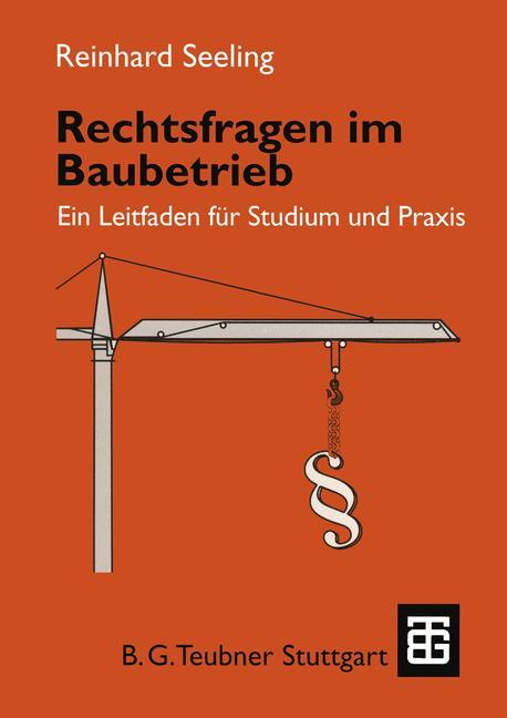 Vorderes Coverbild Rechtsfragen im Baubetrieb