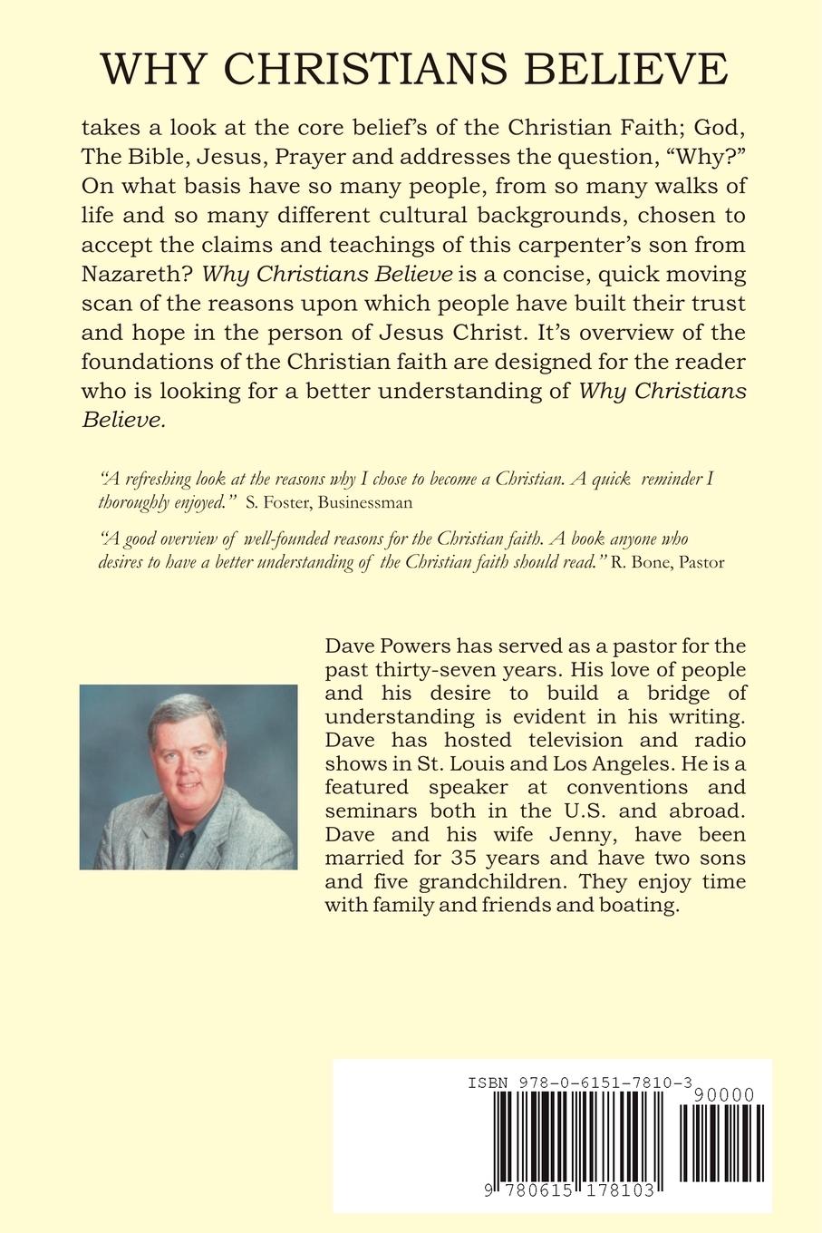 Rückseitencover Why Christians Believe