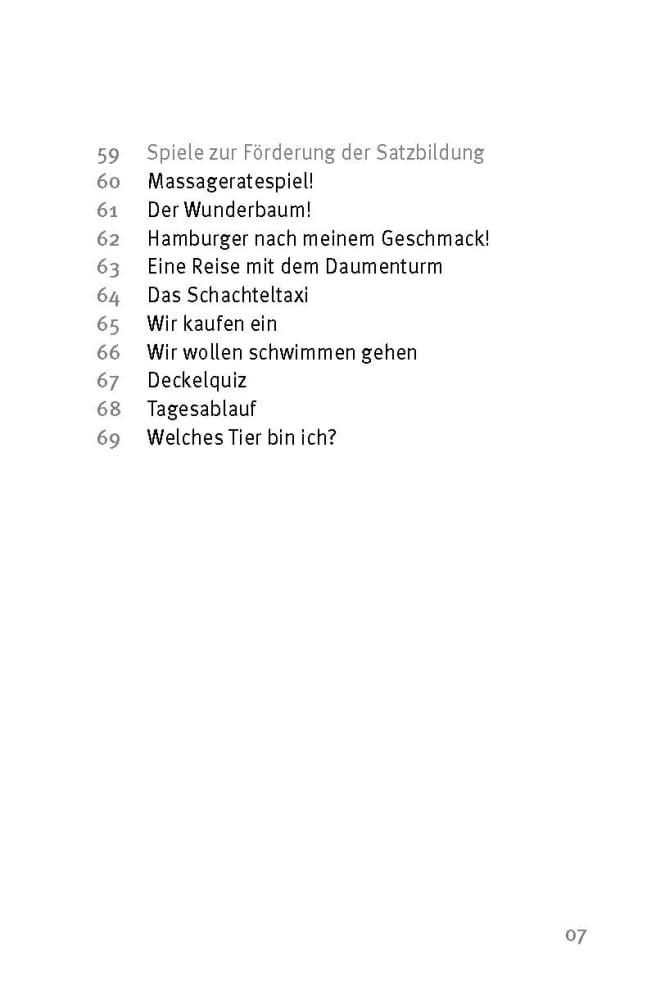Beispielinhalt (Bild) Die 50 besten Spiele zur Sprachförderung
