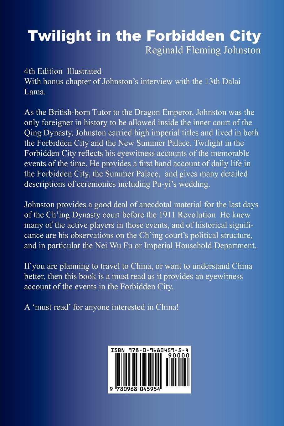 Rückseitencover Twilight in the Forbidden City (Illustrated and Revised 4th Edition)