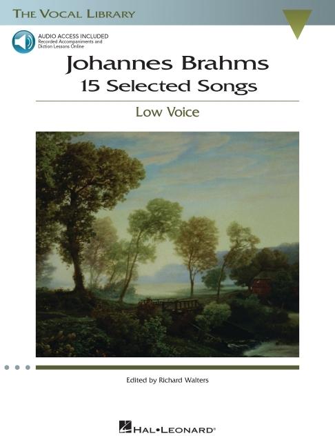 Vorderes Coverbild Johannes Brahms: 15 Selected Songs - Low Voice (Book/Online Audio)