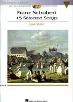 Vorderes Coverbild Franz Schubert - 15 Selected Songs (Low Voice) Book/Online Audio