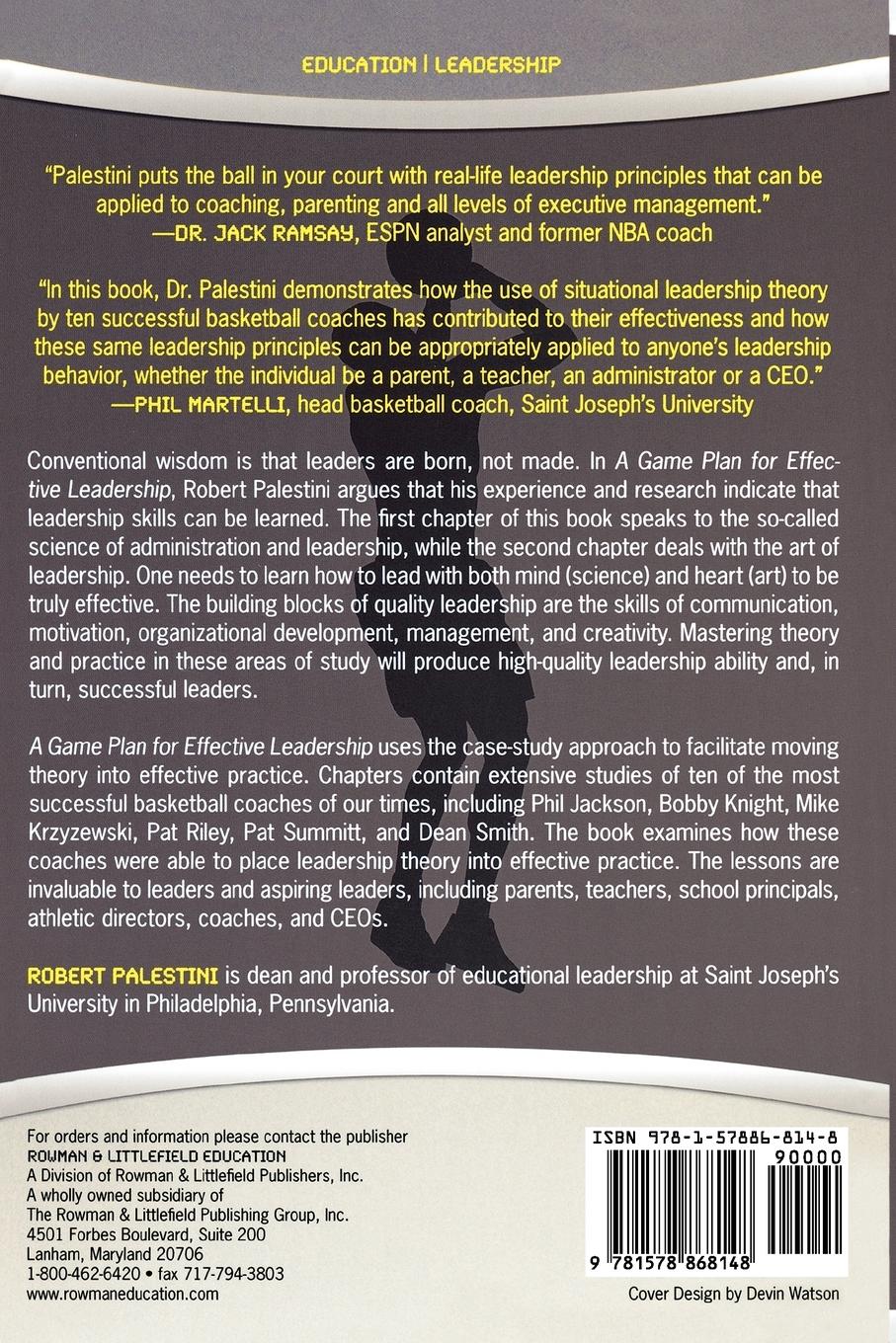 Rückseitencover Game Plan for Effective Leadership