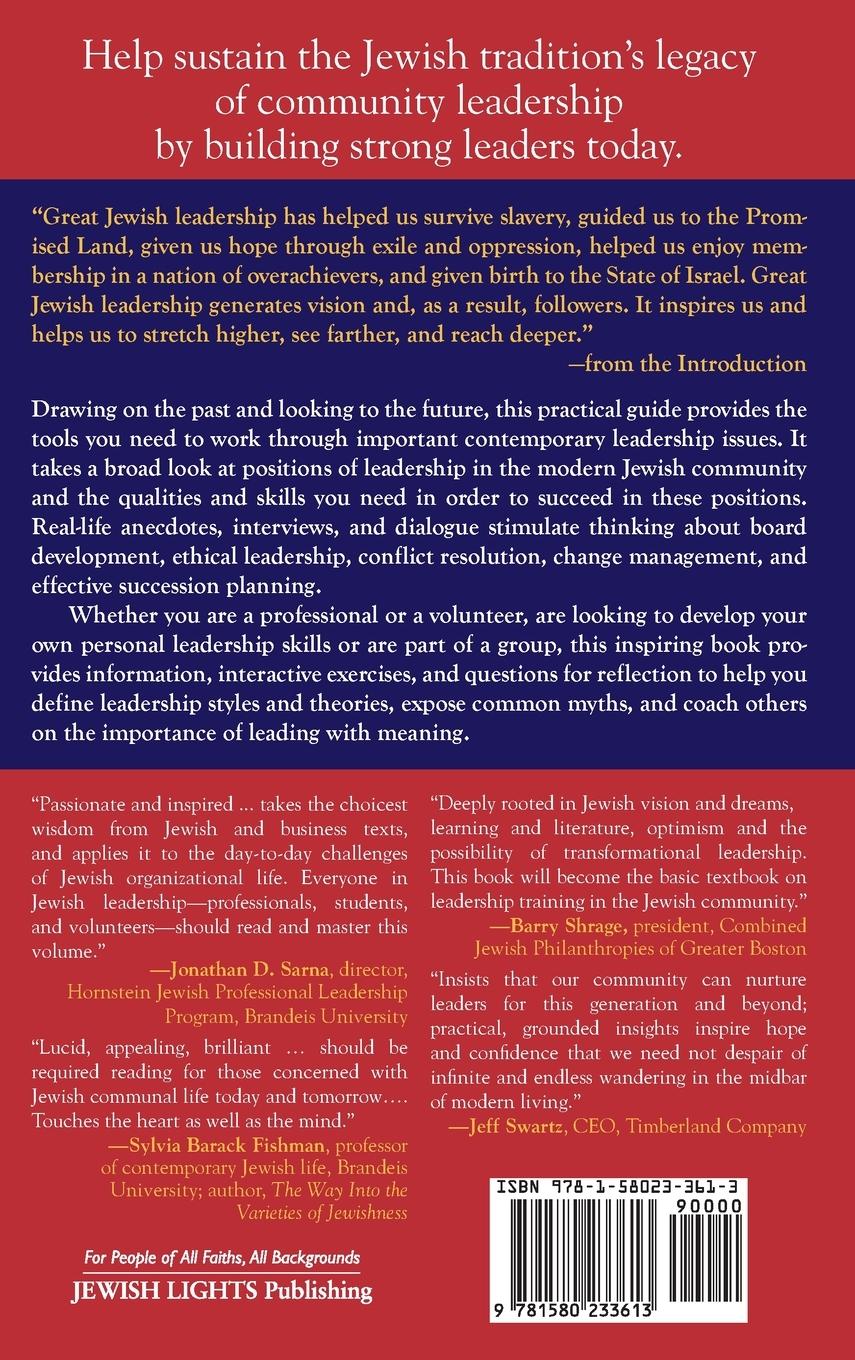 Rückseitencover Inspired Jewish Leadership