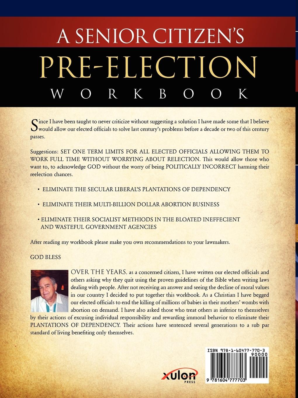 Rückseitencover A Senior Citizen's Pre-Election Workbook