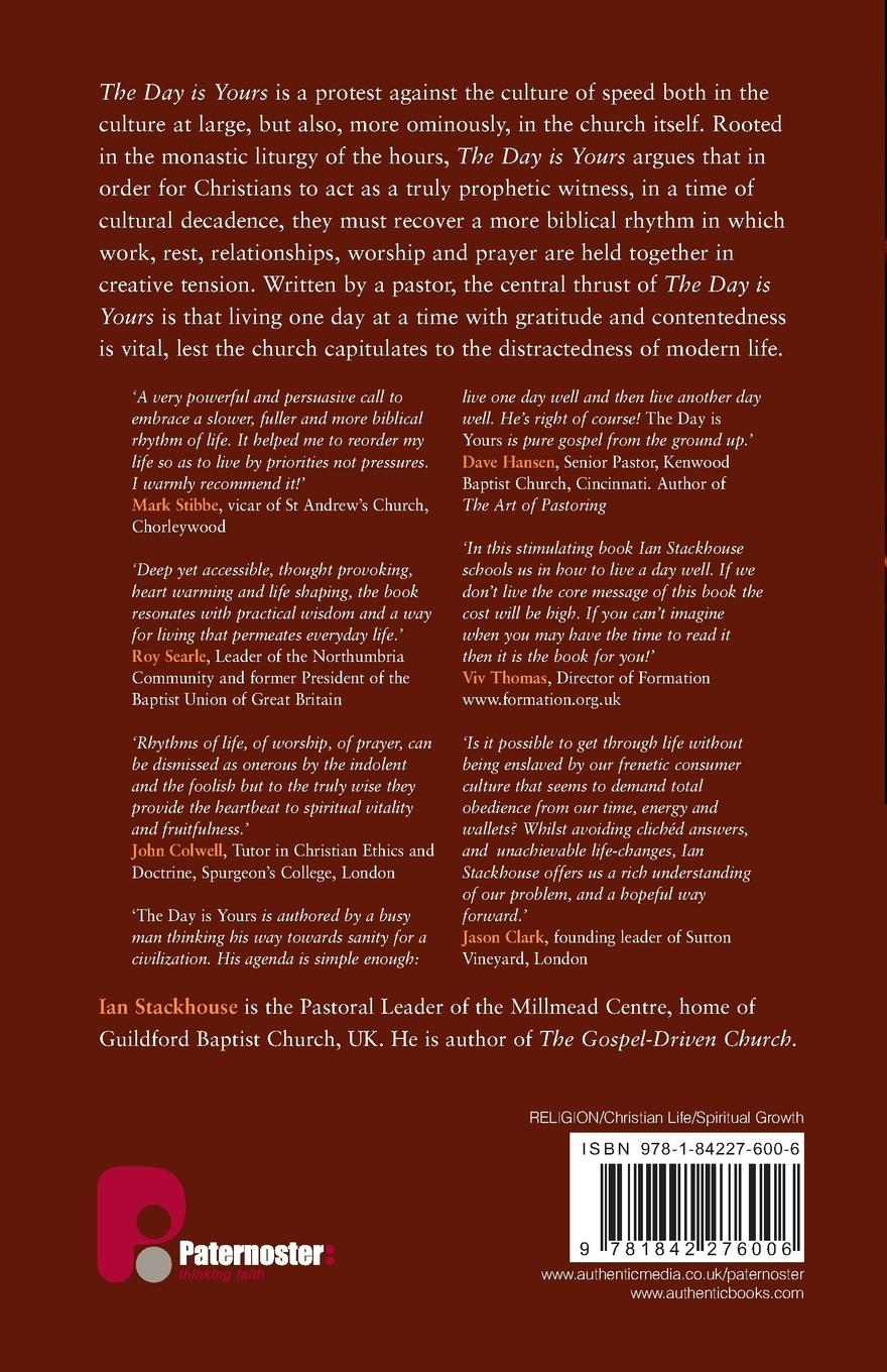 Rückseitencover The Day is Yours