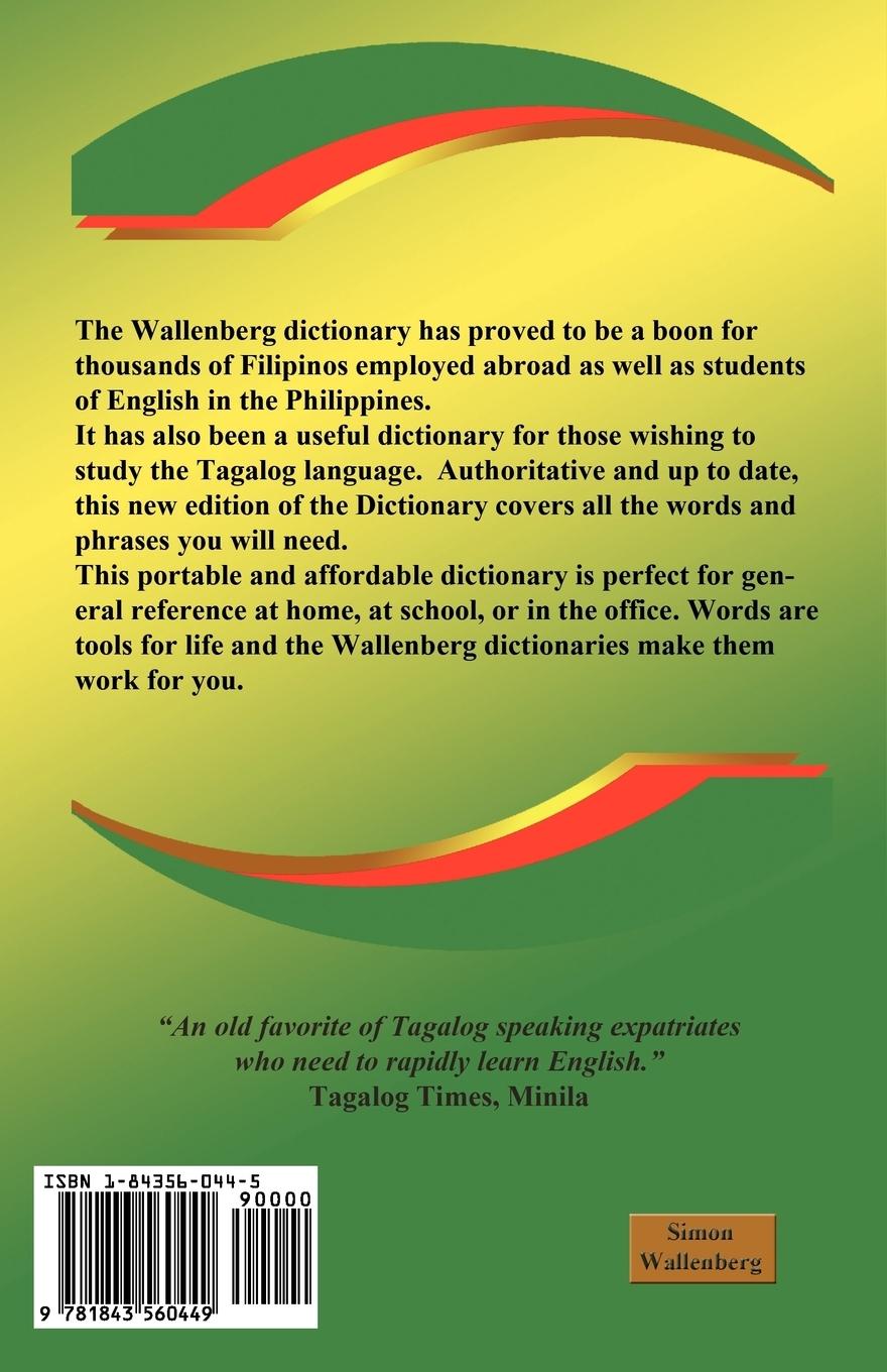 Rückseitencover The Comprehensive English - Tagalog; Tagalog - English Bilingual Dictionary Third Edition