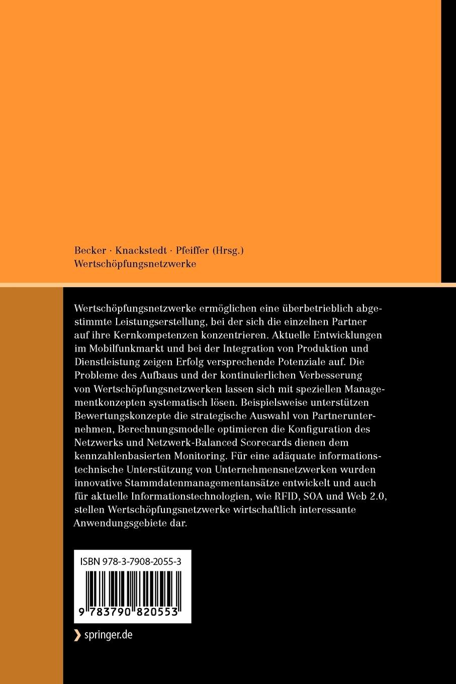 Rückseitencover Wertschöpfungsnetzwerke
