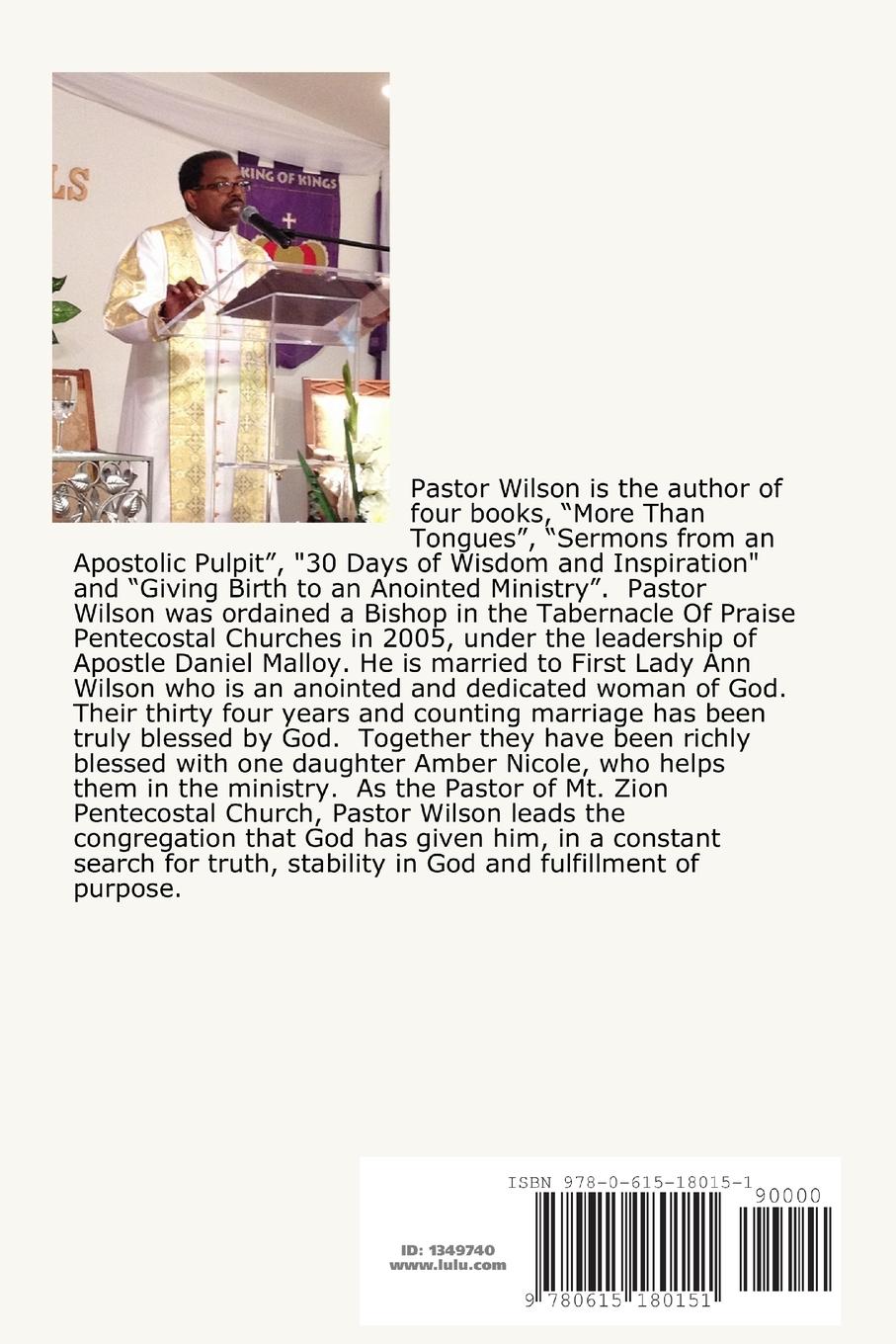 Rückseitencover Giving Birth To An Anointed Ministry