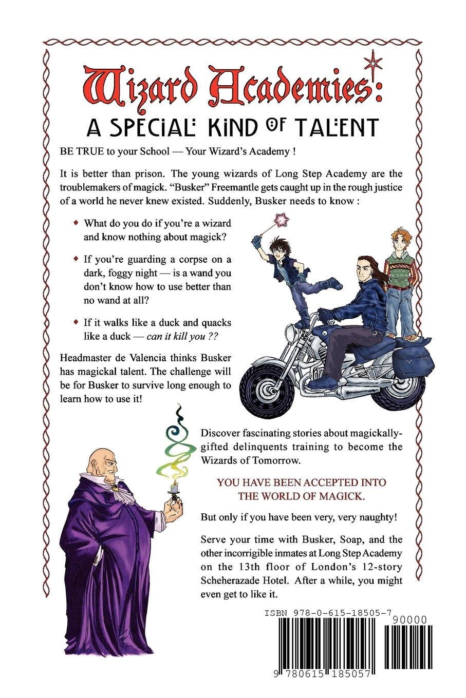 Rückseitencover Wizard Academies - A Special Kind of Talent