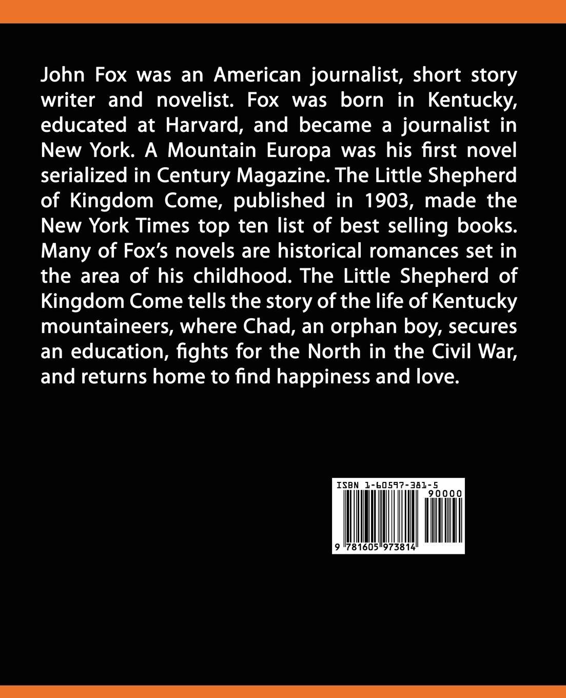 Rückseitencover The Little Shepherd of Kingdom Come