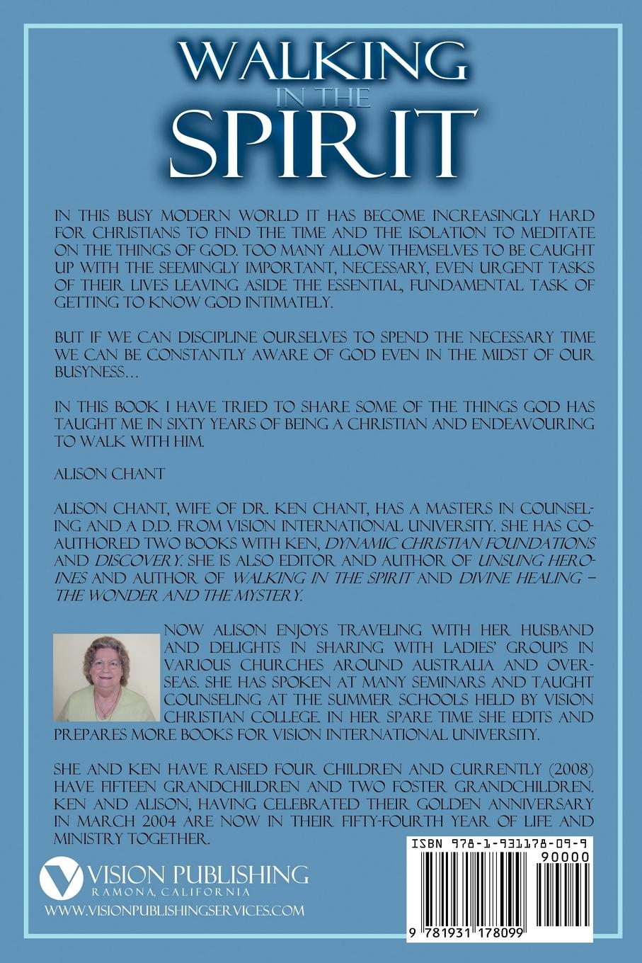 Rückseitencover Walking in the Spirit