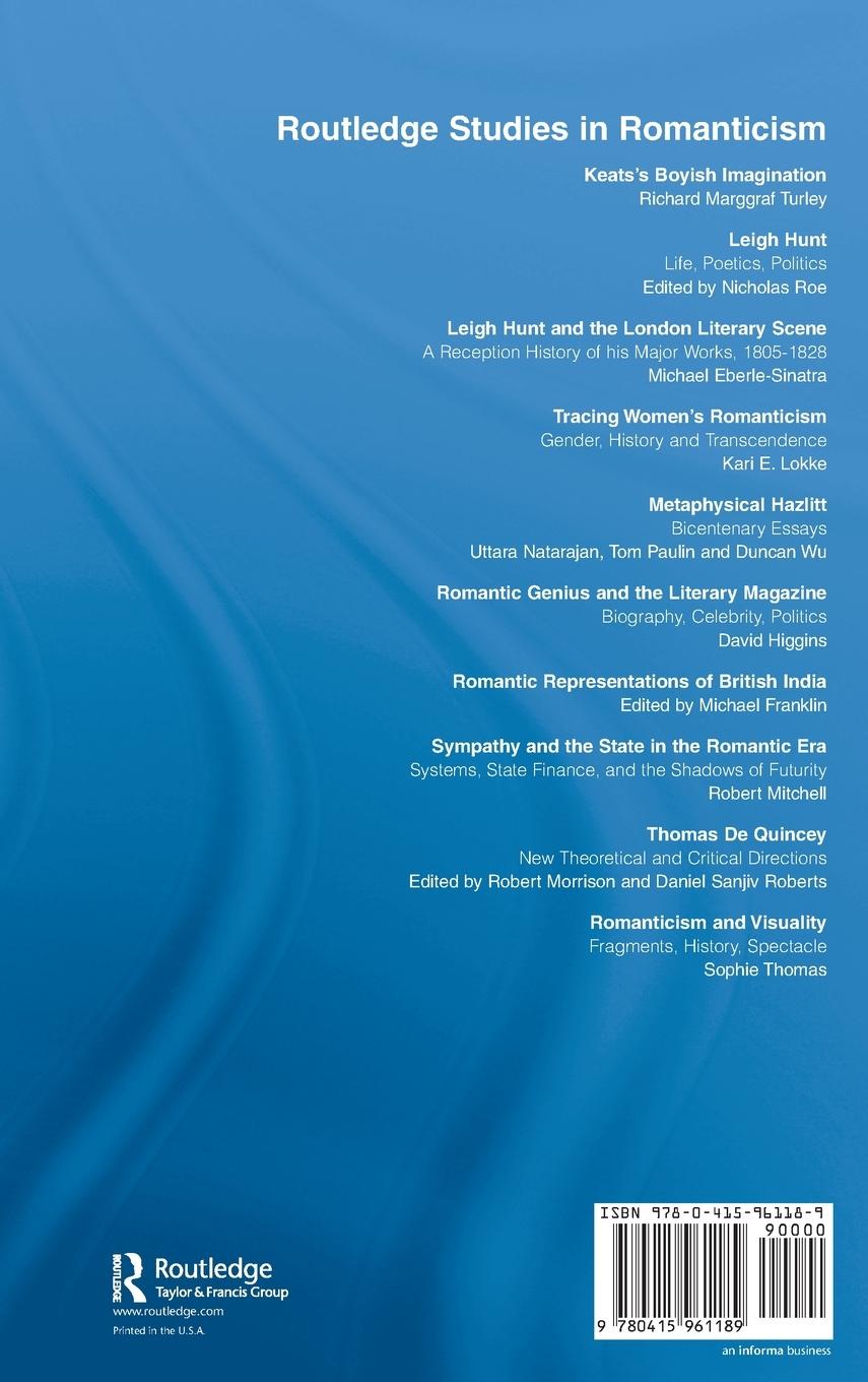 Rückseitencover Romanticism and Visuality