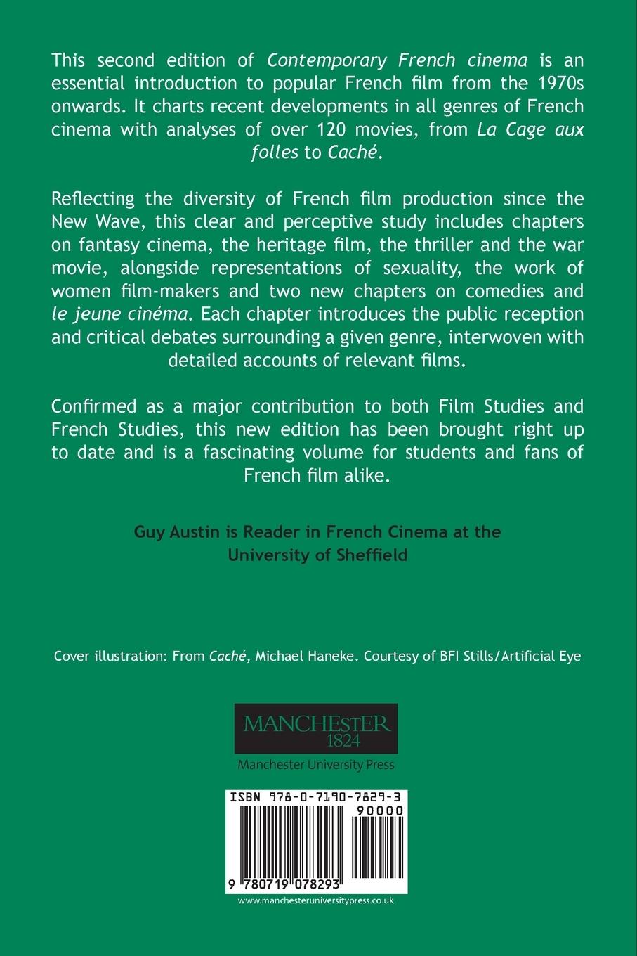 Rückseitencover Contemporary French cinema