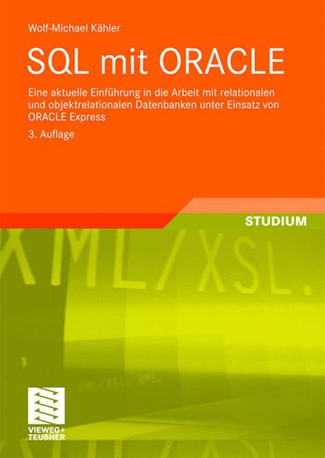 Vorderes Coverbild SQL mit ORACLE