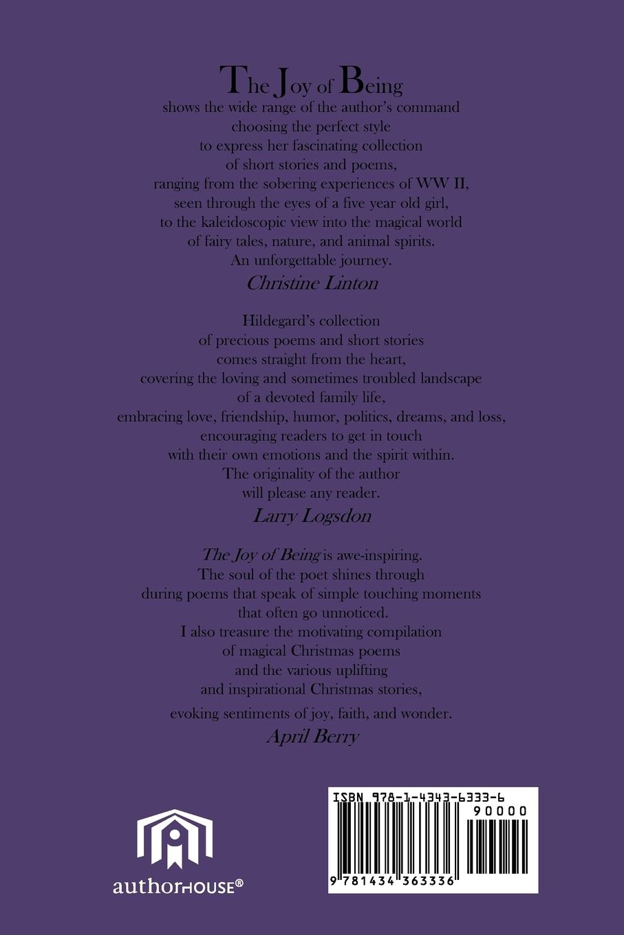 Rückseitencover The Joy of Being