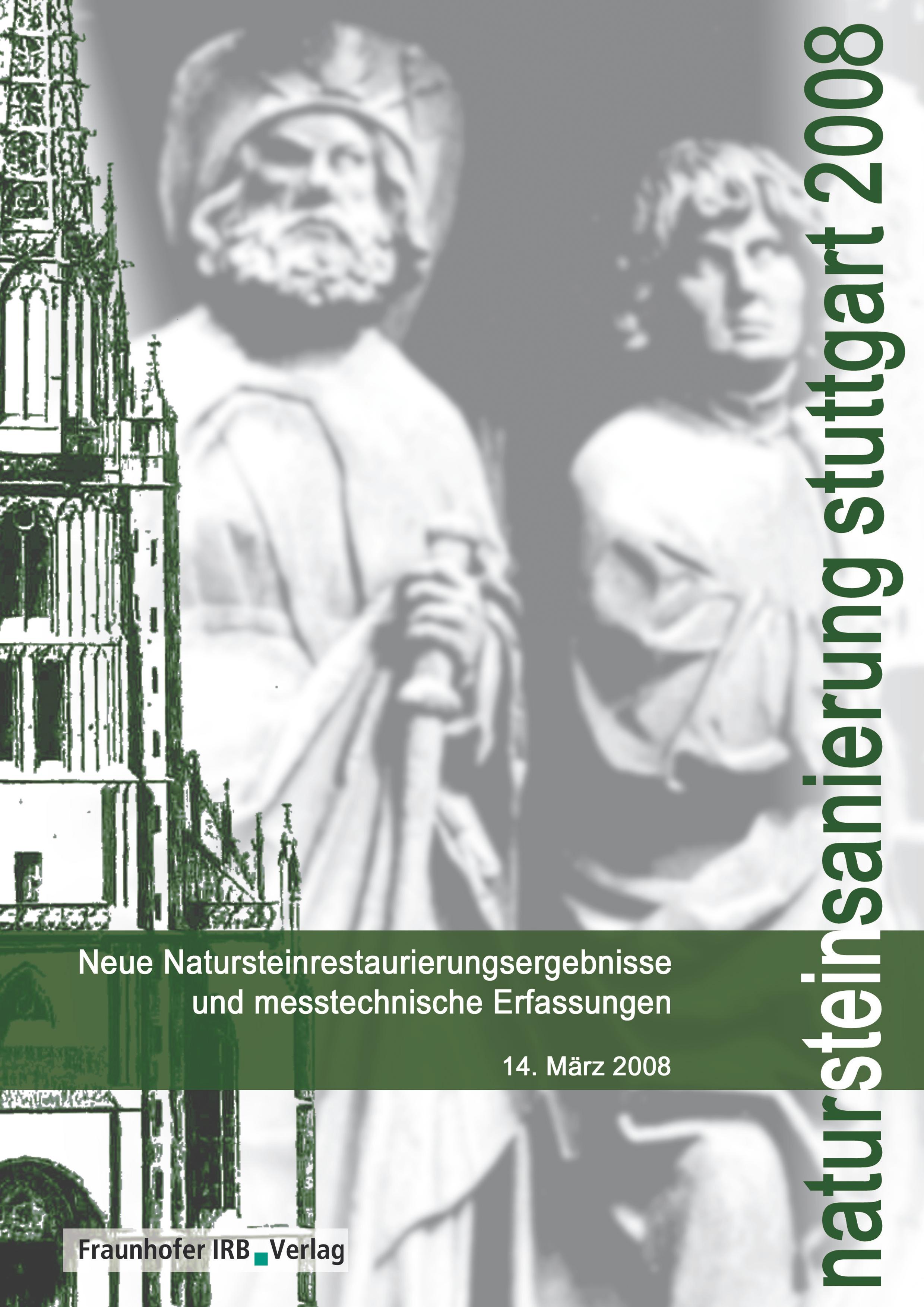 Vorderes Coverbild Natursteinsanierung Stuttgart 2008.