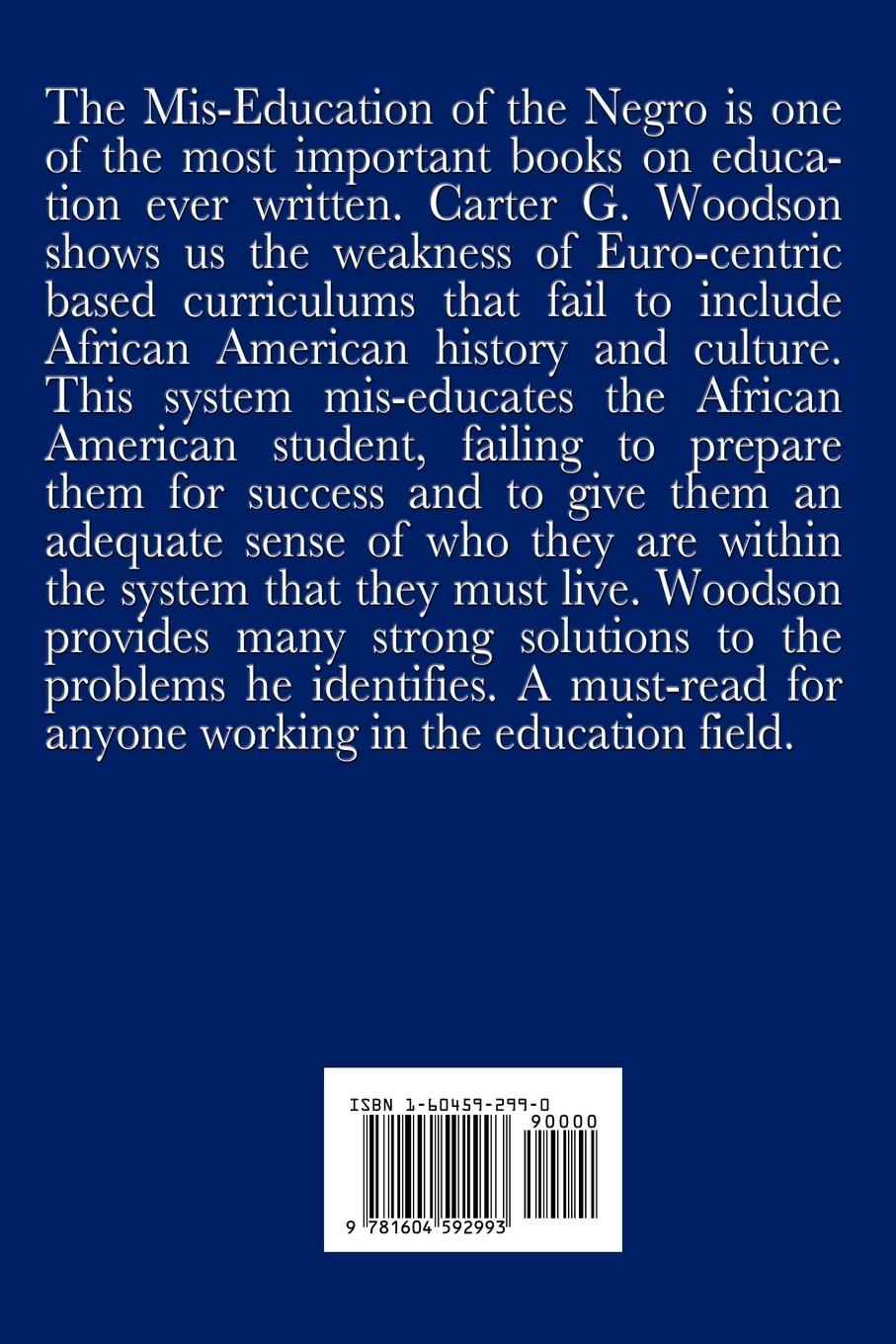 Rückseitencover The MIS-Education of the Negro