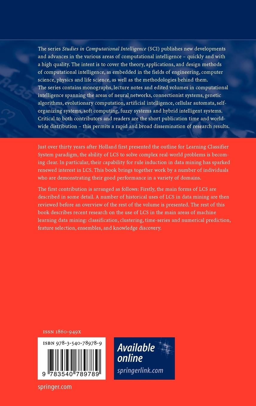 Rückseitencover Learning Classifier Systems in Data Mining