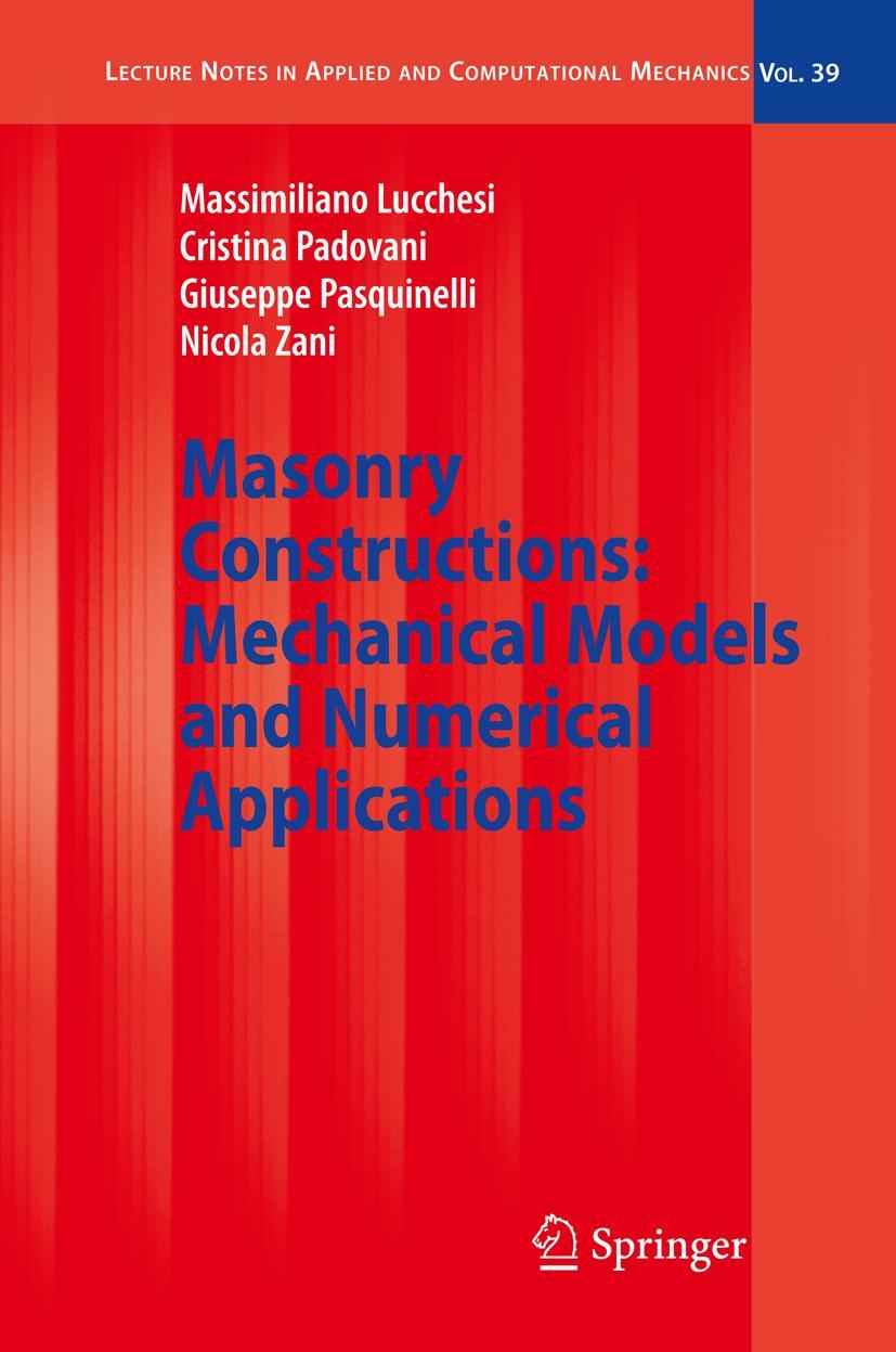 Vorderes Coverbild Masonry Constructions: Mechanical Models and Numerical Applications