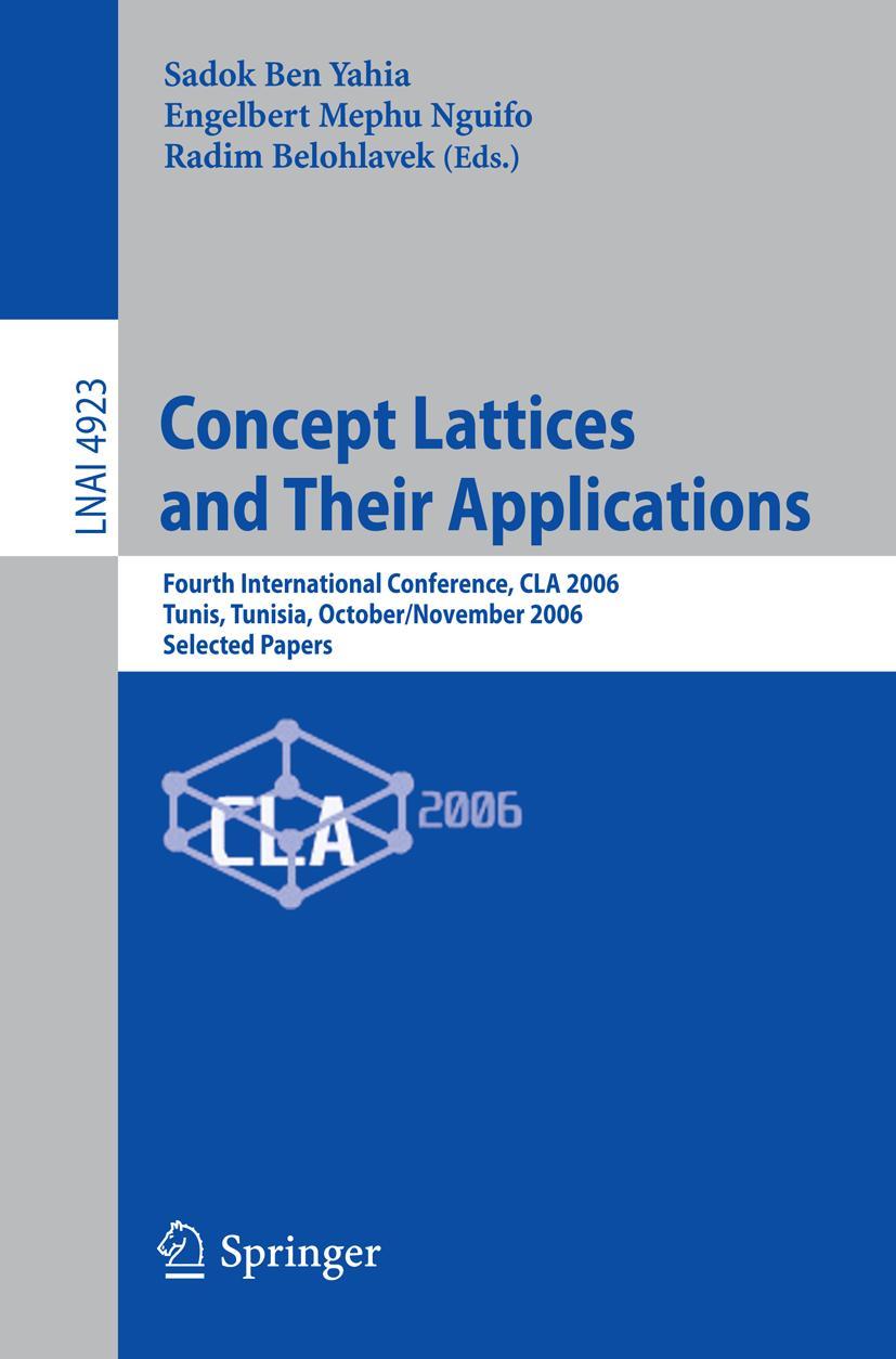 Vorderes Coverbild Concept Lattices and Their Applications