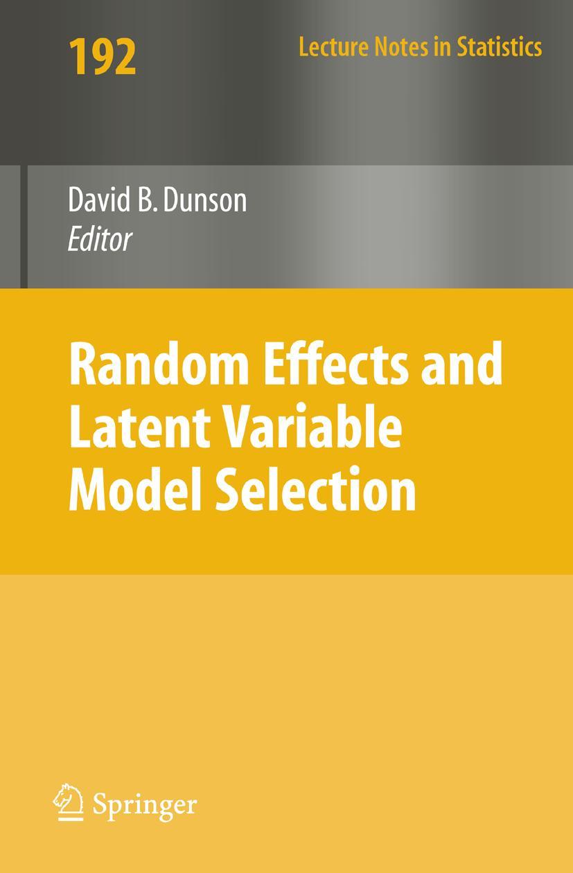 Vorderes Coverbild Random Effect and Latent Variable Model Selection