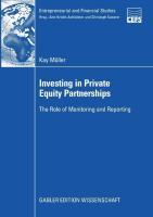 Vorderes Coverbild Investing in Private Equity Partnerships