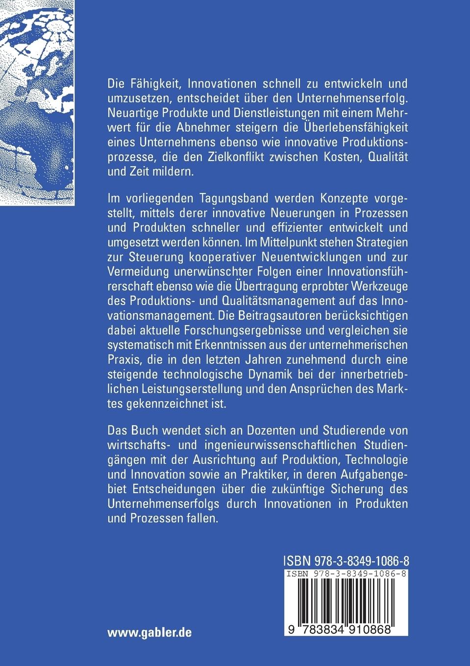 Rückseitencover Produkt- und Prozessinnovationen in Wertschöpfungsketten