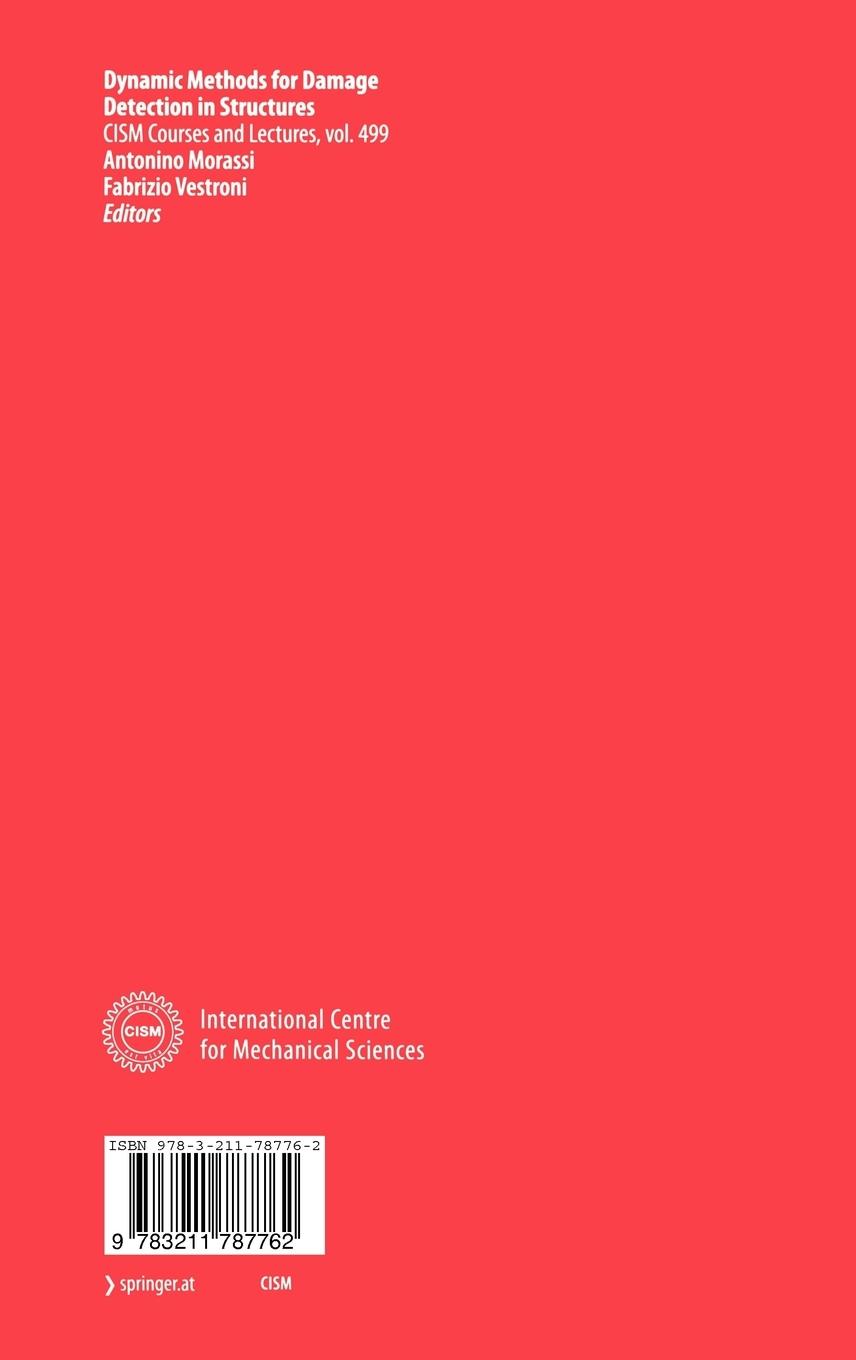 Rückseitencover Dynamic Methods for Damage Detection in Structures