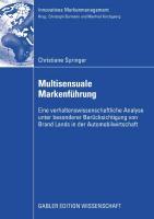 Vorderes Coverbild Multisensuale Markenführung