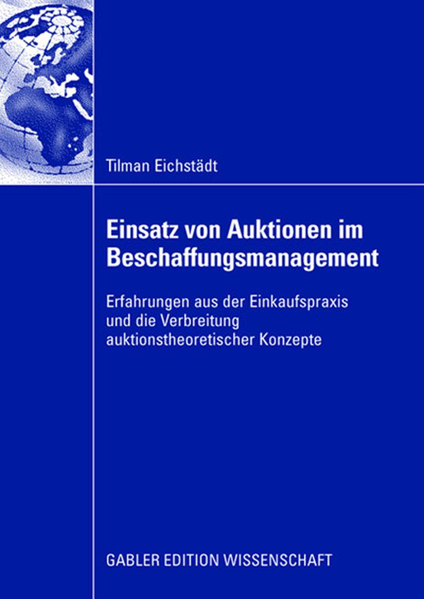 Vorderes Coverbild Einsatz von Auktionen im Beschaffungsmanagement