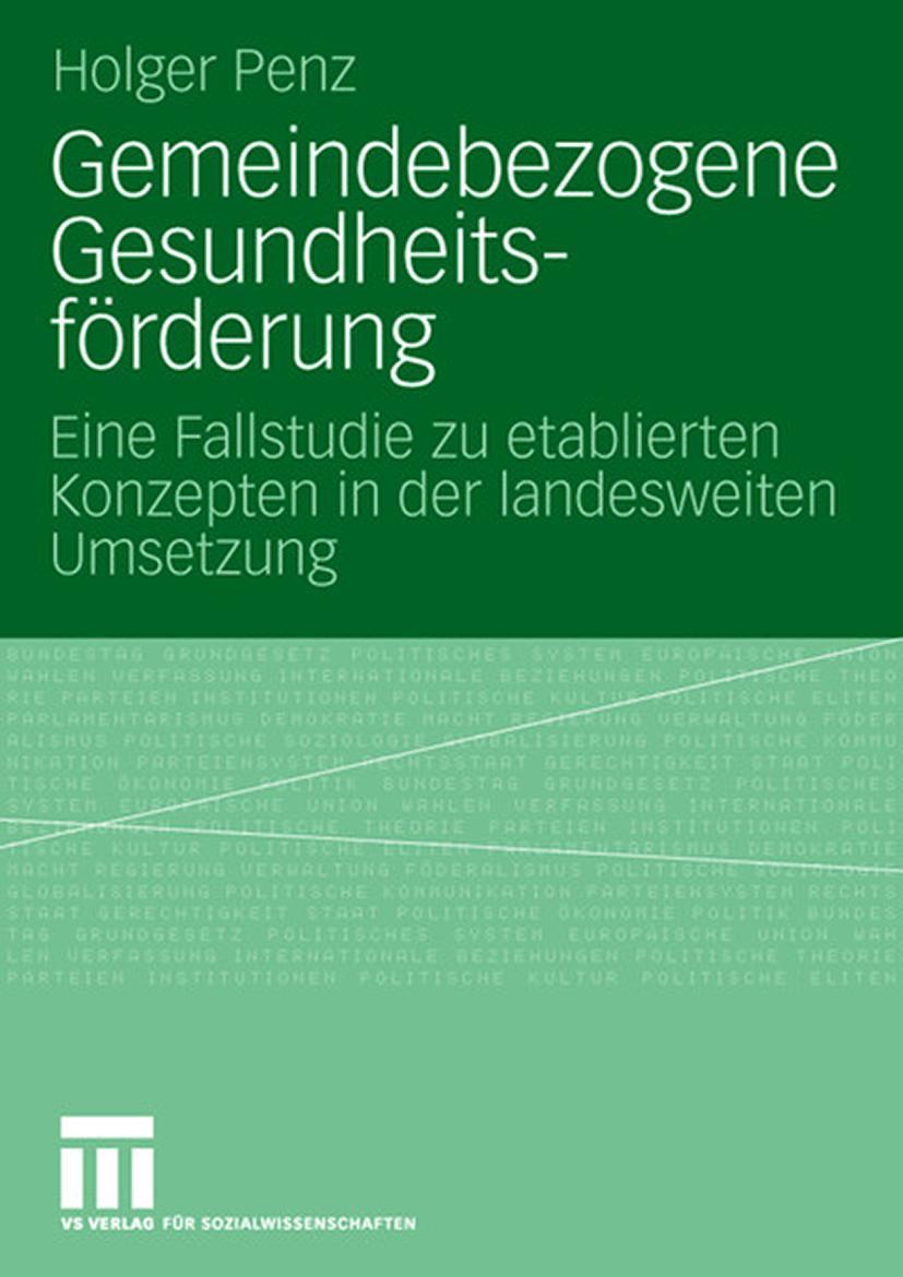 Vorderes Coverbild Gemeindebezogene Gesundheitsförderung