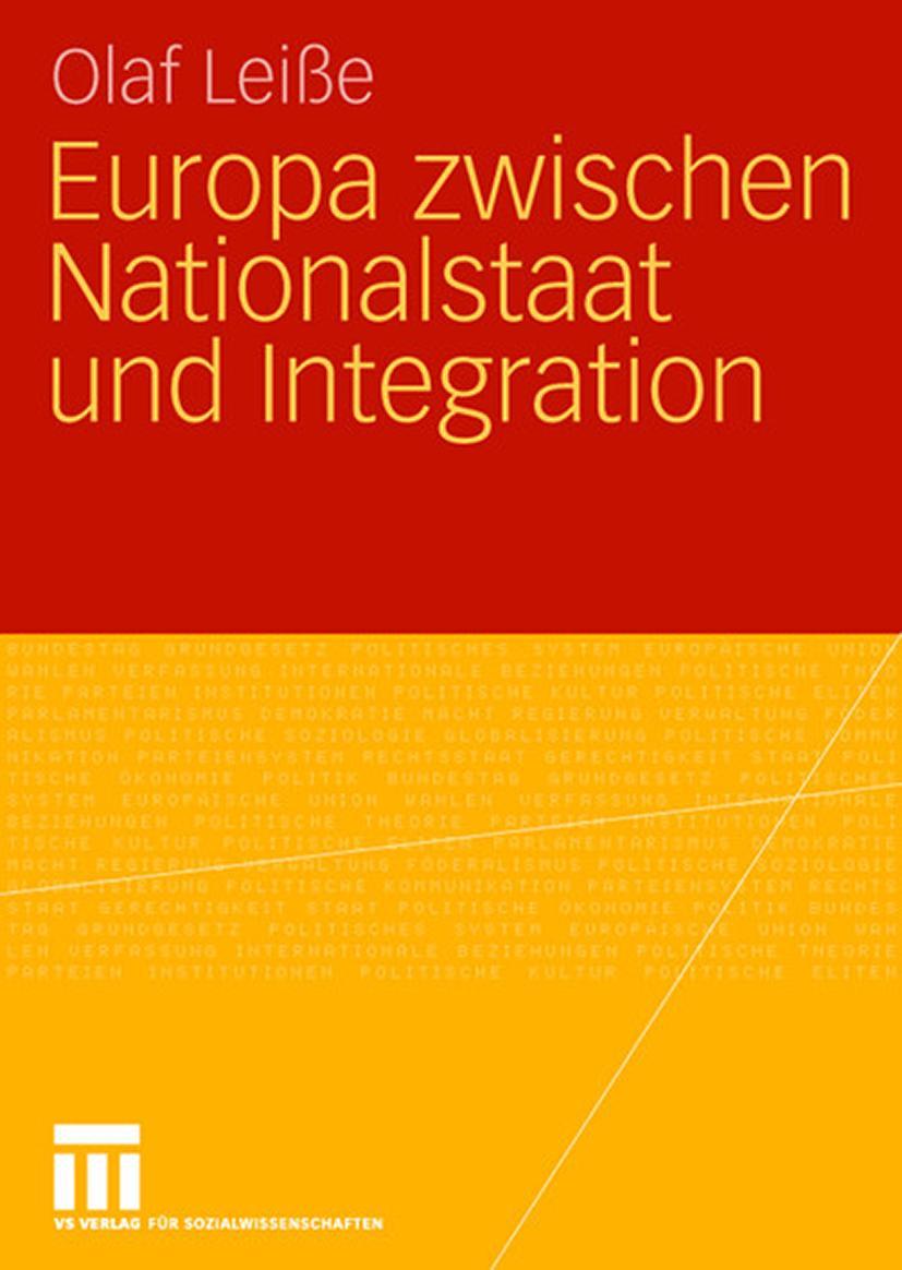 Vorderes Coverbild Europa zwischen Nationalstaat und Integration