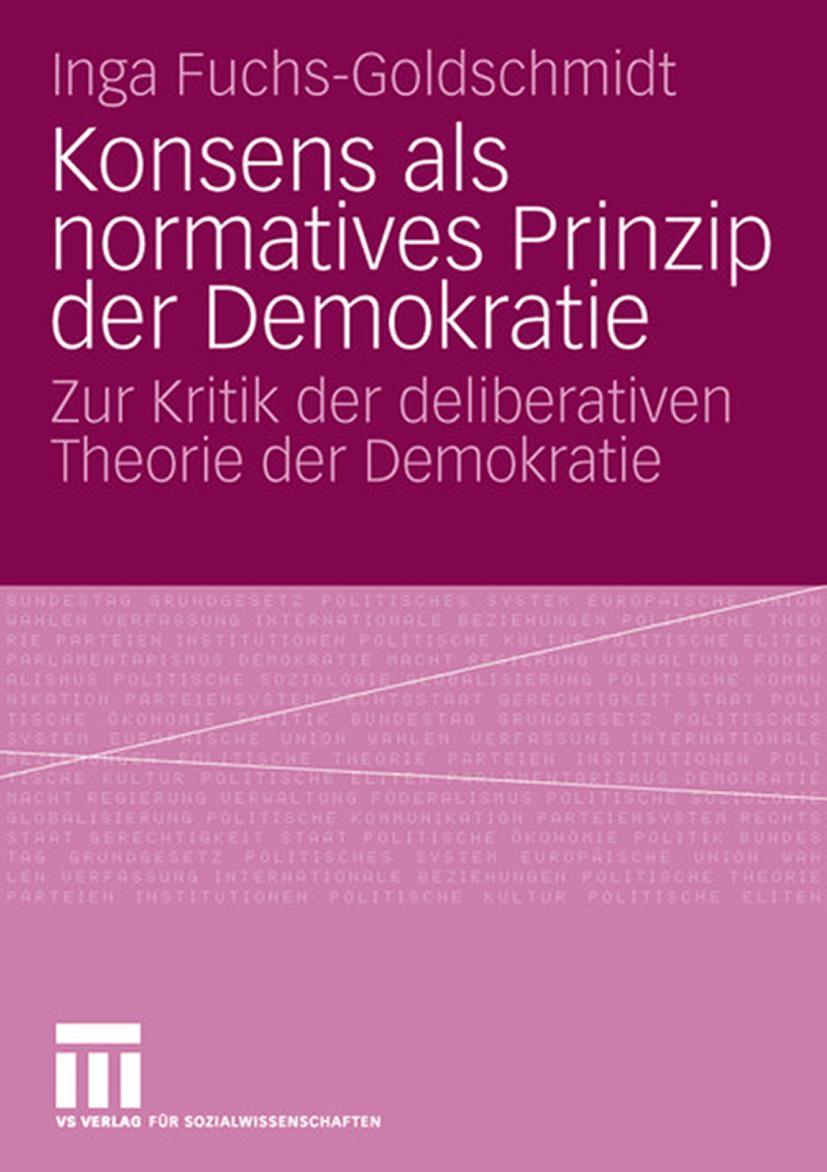 Vorderes Coverbild Konsens als normatives Prinzip der Demokratie