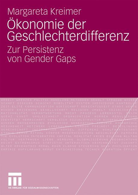 Vorderes Coverbild Ökonomie der Geschlechterdifferenz