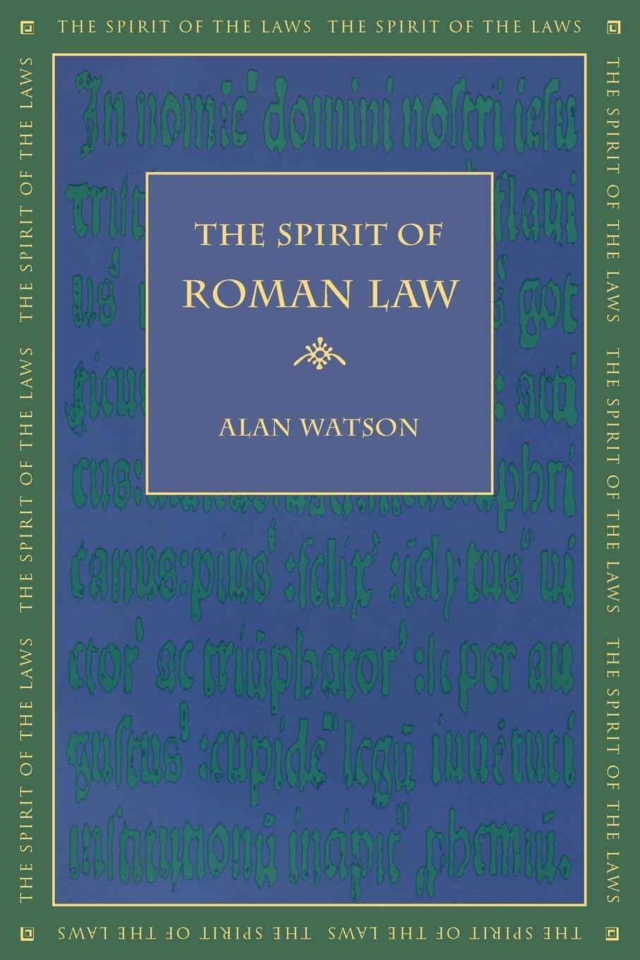 Vorderes Coverbild The Spirit of Roman Law