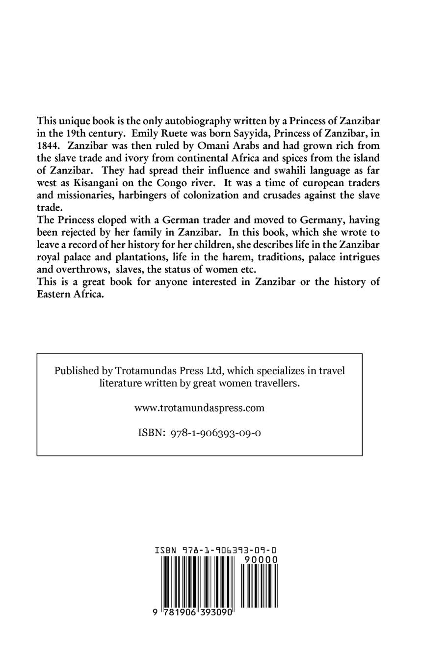 Rückseitencover Memoirs of an Arabian Princess of Oman and Zanzibar - The Extraordinary Life of a Muslim Princess Between East and West