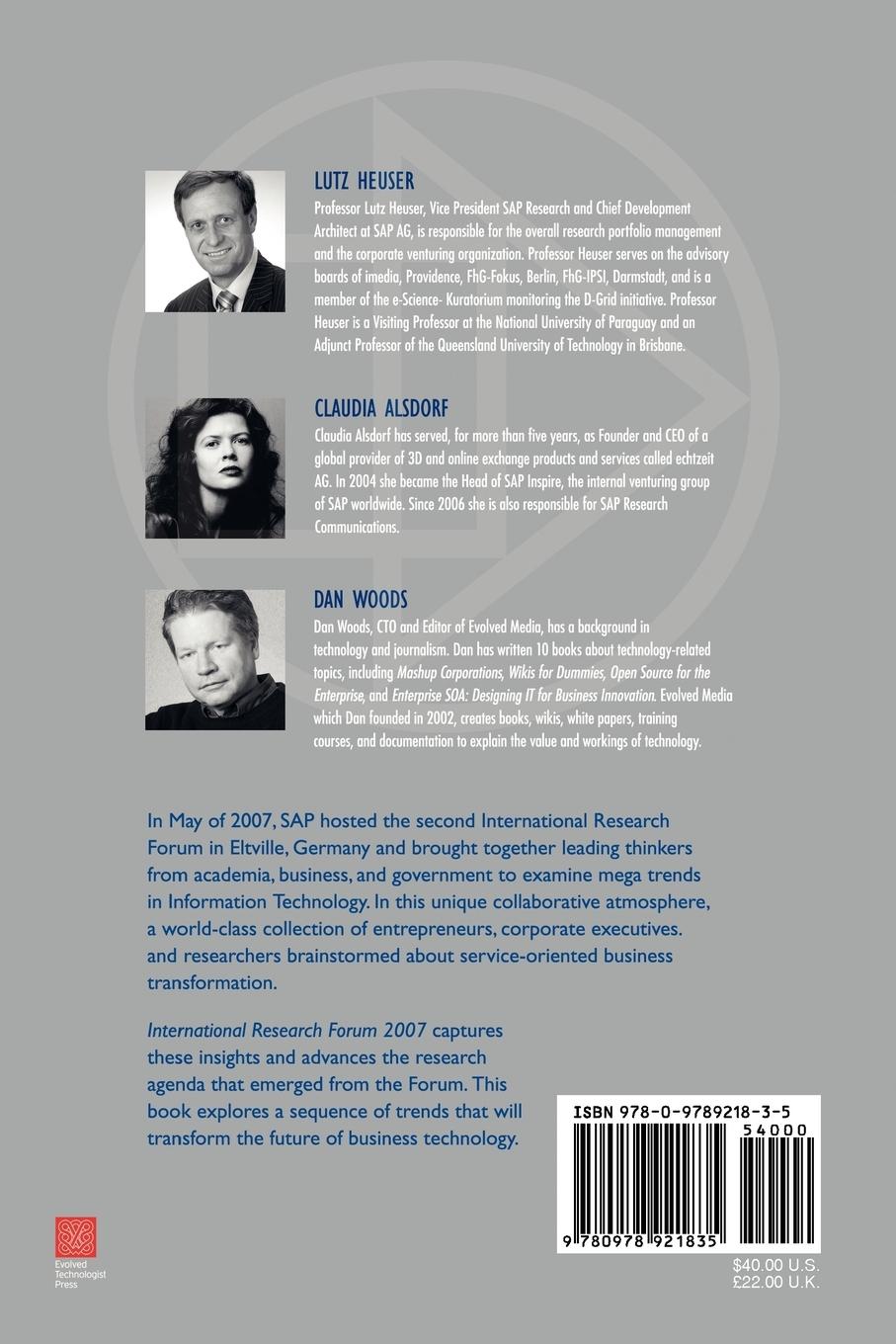 Rückseitencover International Research Forum 2007