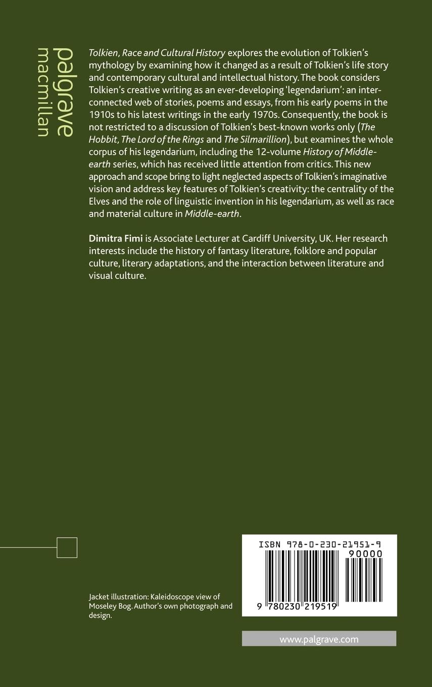 Rückseitencover Tolkien, Race and Cultural History