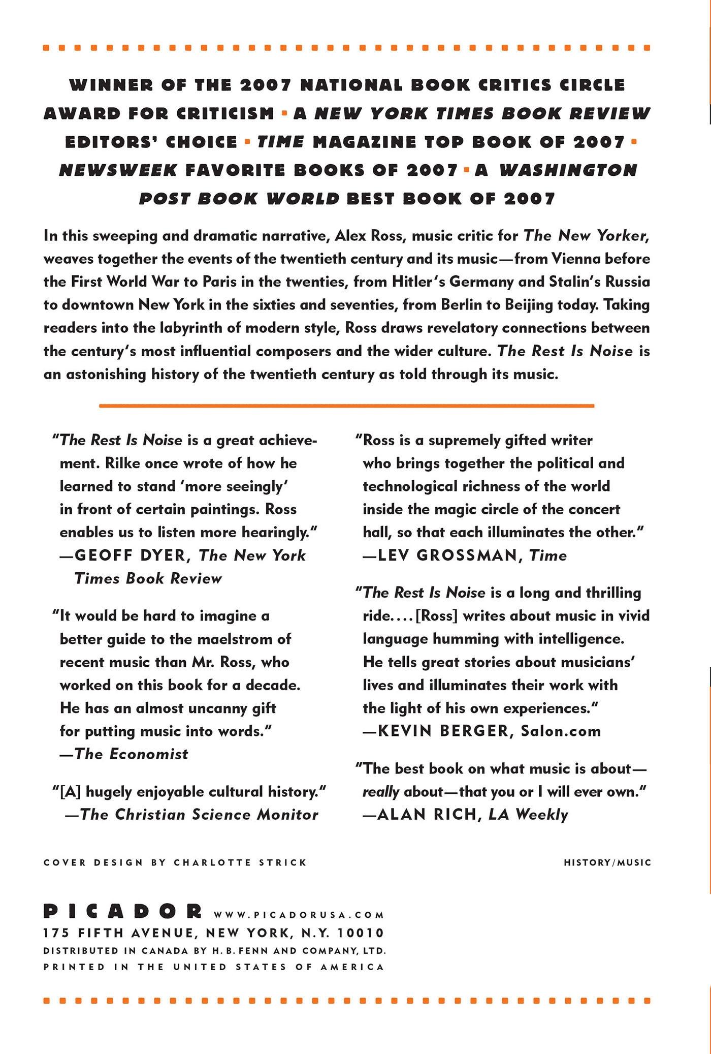 Rückseitencover The Rest Is Noise