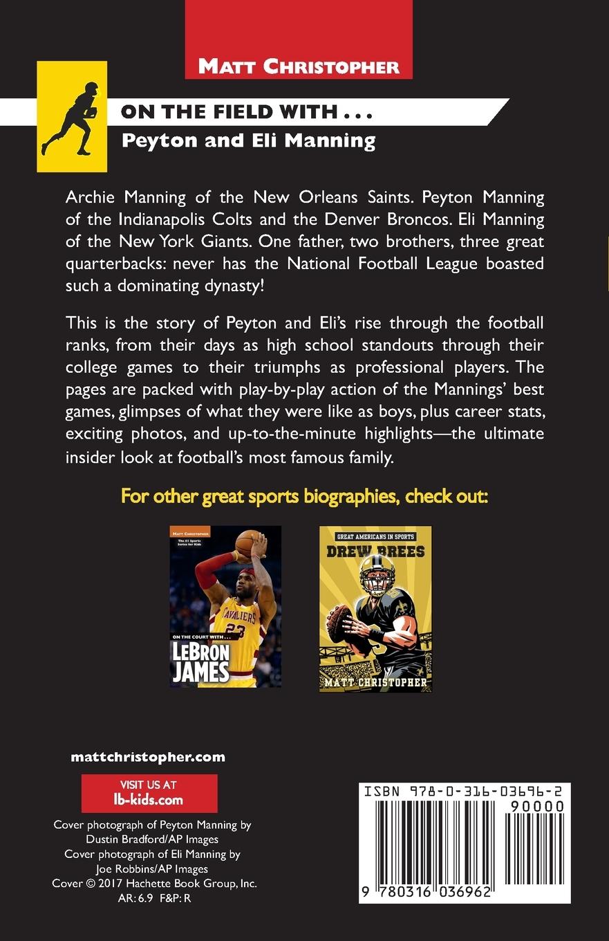 Rückseitencover On the Field With...Peyton and Eli Manning