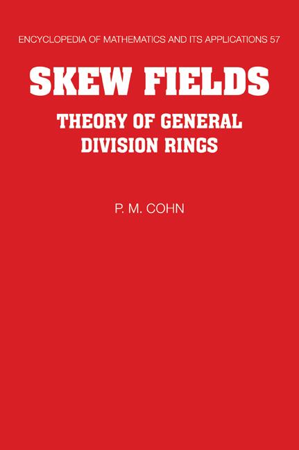Vorderes Coverbild Skew Fields