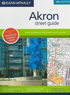 Vorderes Coverbild Rand McNally Akron Street Guide