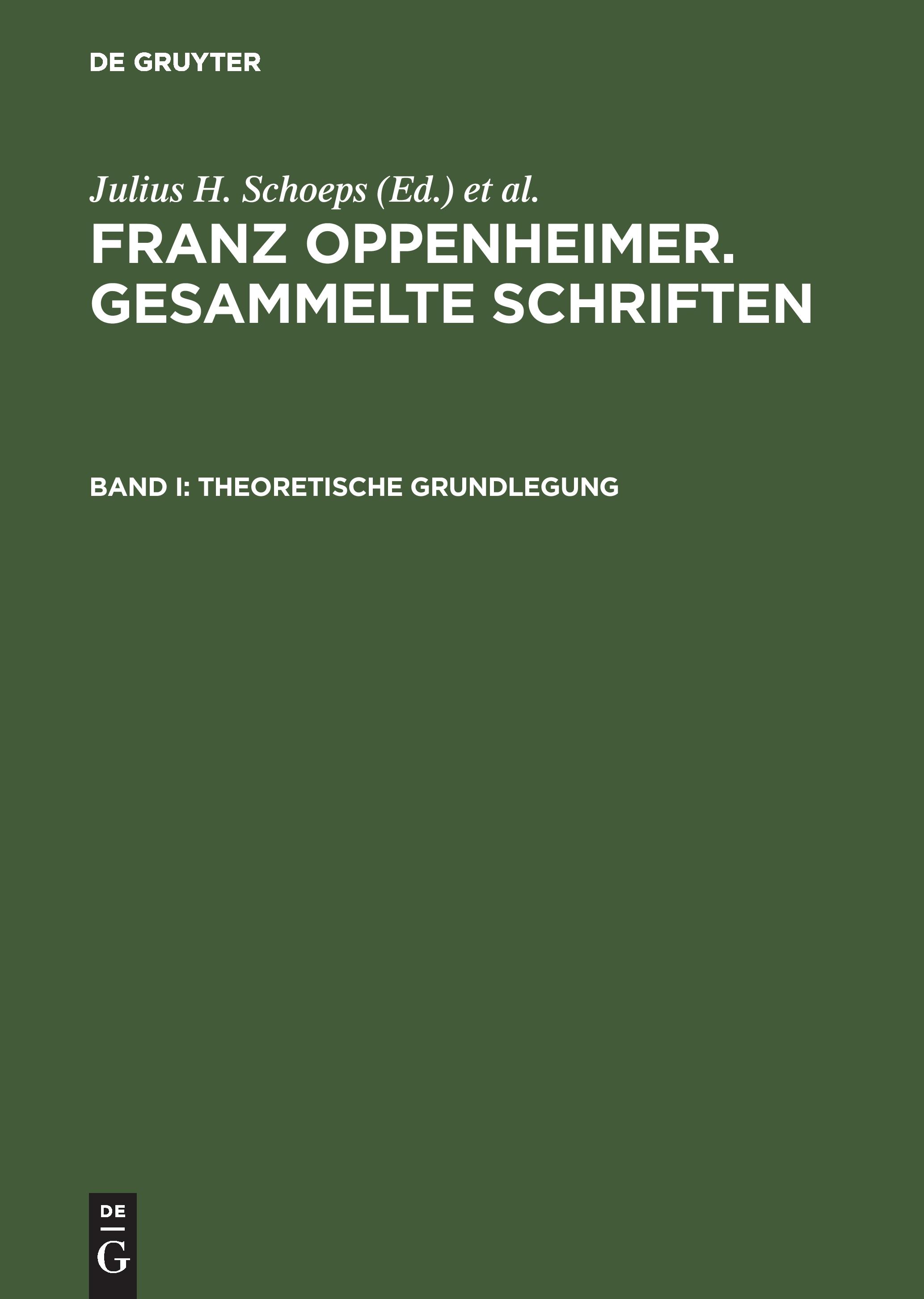 Vorderes Coverbild Theoretische Grundlegung
