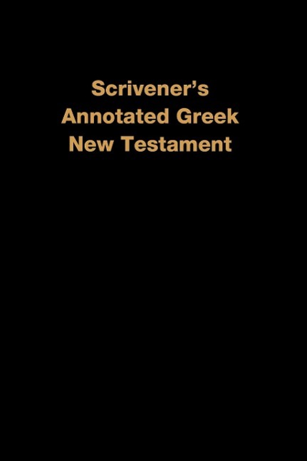 Vorderes Coverbild Scrivener's Annotated Greek New Testament